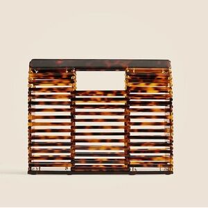 NEW J. Crew Tortoise shell clutch in Rich Tortoise CJ196 $148
